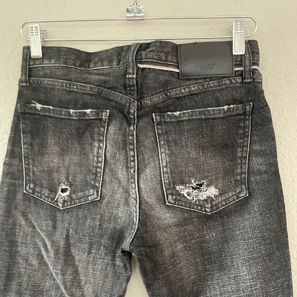 Moussy Vintage Checotah Distressed Skinny Jeans in Black Size 26 - Picture 9 of 13